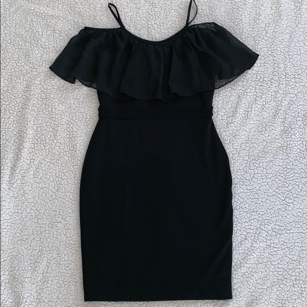 Love Reign Ruffled Off Shoulder Dress